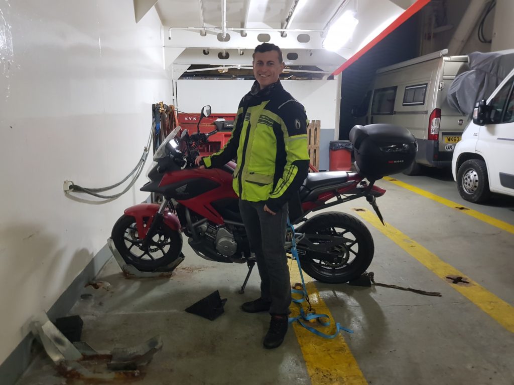 On the ferry