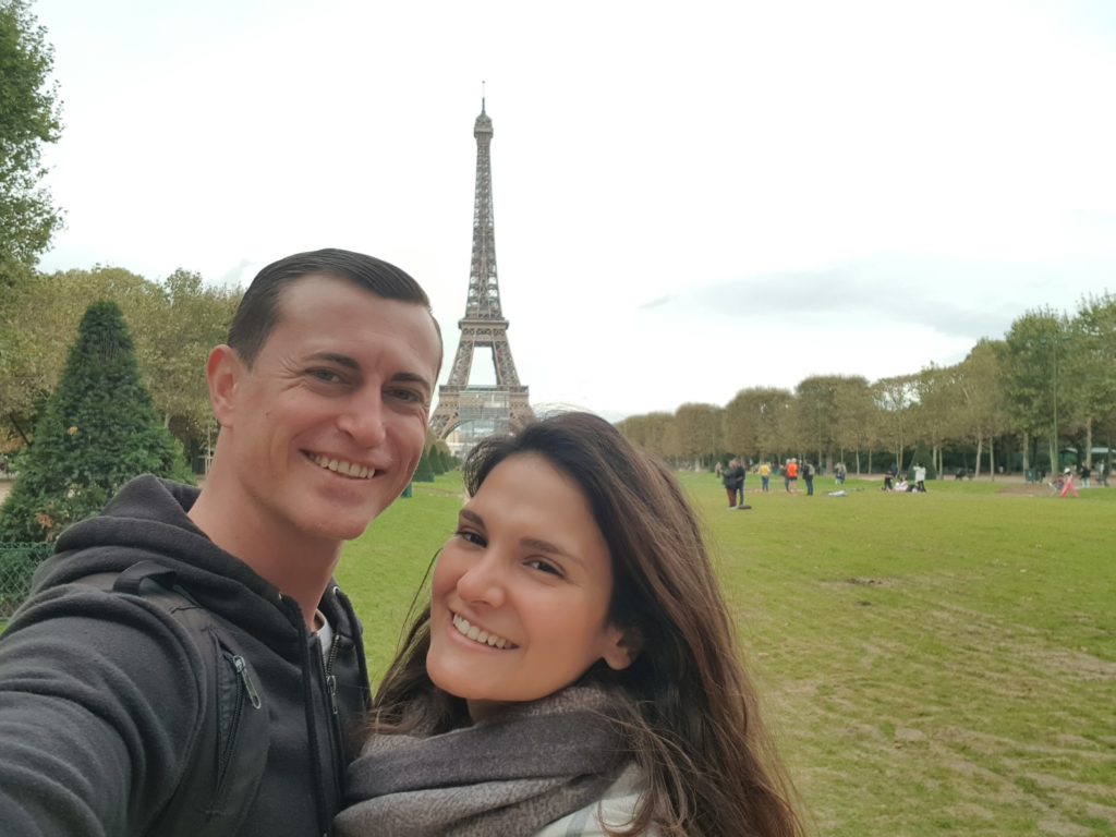 My first tour, the Eiffel tower