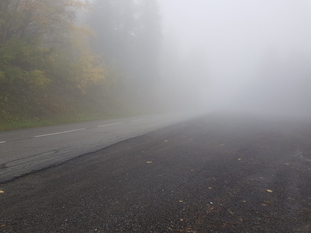 Foggy roads
