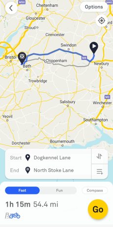 Fast Route - Motorcycle GPS Speedometer