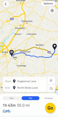 Fun Route - Motorcycle GPS Speedometer